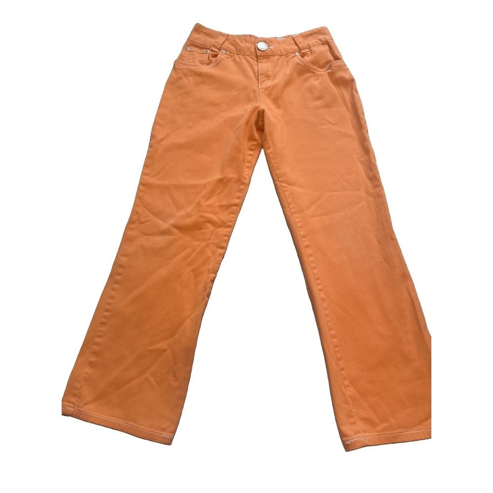 Y2K Girls Mary Kate And Ashley Pants Peach Denim - Size 16 28 X‎ 27 Junior